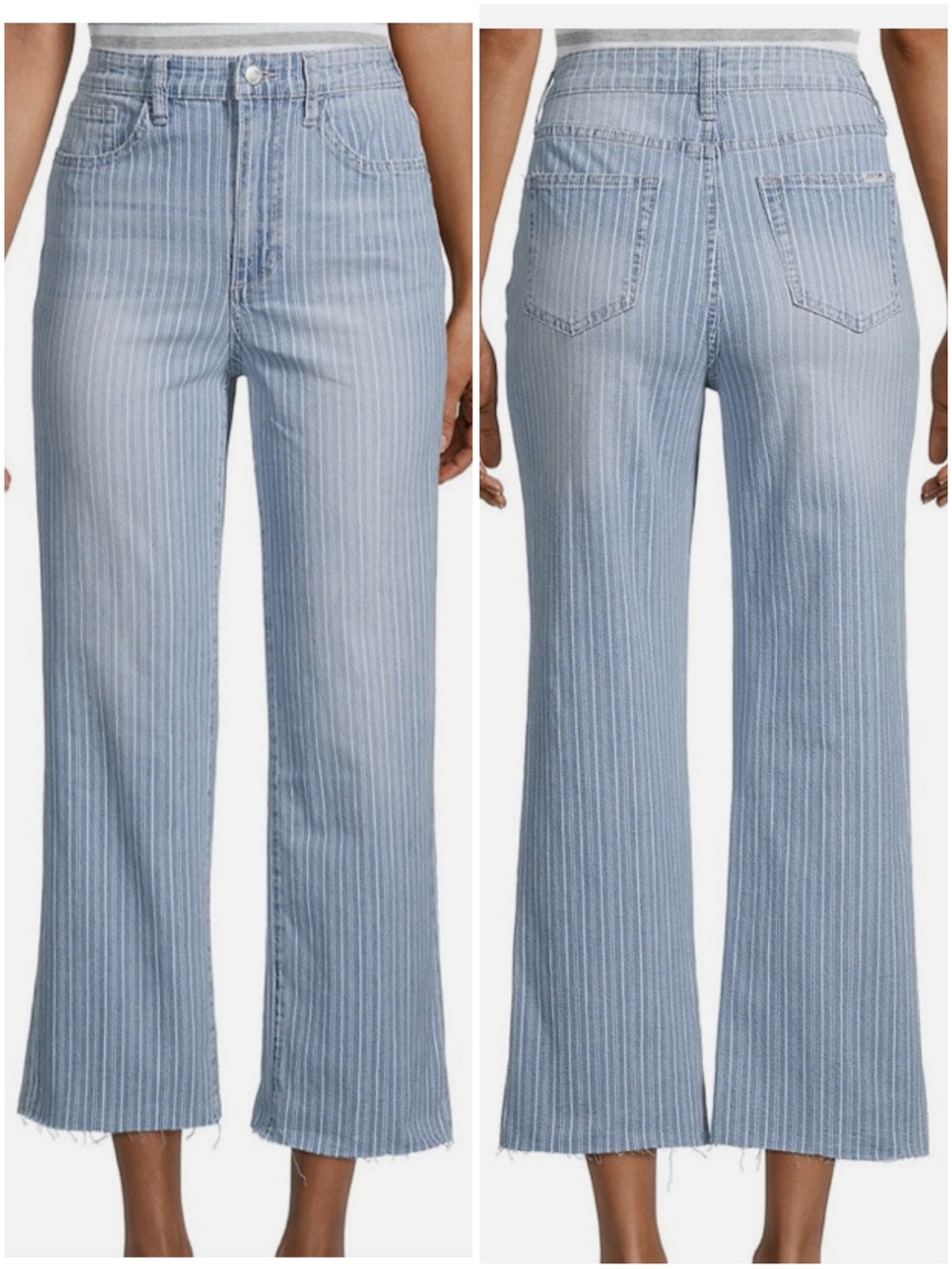 JOE’S Blake High Rise Wide Leg Crop in Vintage Pinstripe, 31, NWT